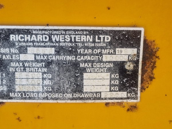 Chris Atkin & Son Ltd - Richard Western 10T Dump Trailer
